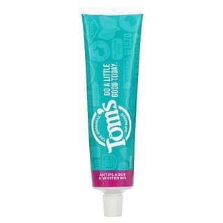 Tom's of Maine, Natural Antiplaque & Whitening Toothpaste, Fluoride-Free, Spearmint, 5.5 oz (155.9 g)