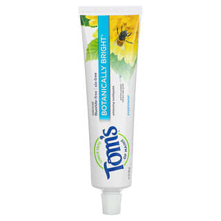 Tom's of Maine, Natural Botanically Bright Whitening Toothpaste, Fluoride-Free, Peppermint, 4.7 oz (133 g)