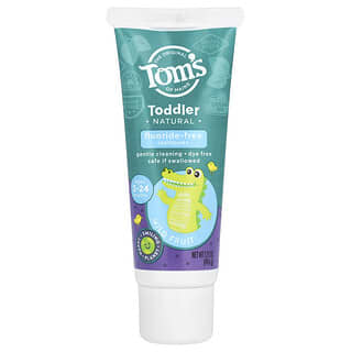 Tom's of Maine, Toddler, Natural Training Toothpaste, Fluoride-Free, Ages 3-24 Months, Mild Fruit, 1.75 oz (49.6 g)