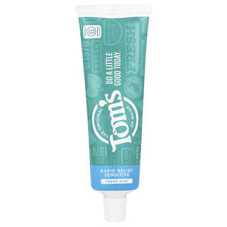 Tom's of Maine, Rapid Relief Sensitive Toothpaste, Fluoride-Free, Fresh Mint, 4 oz (113 g)