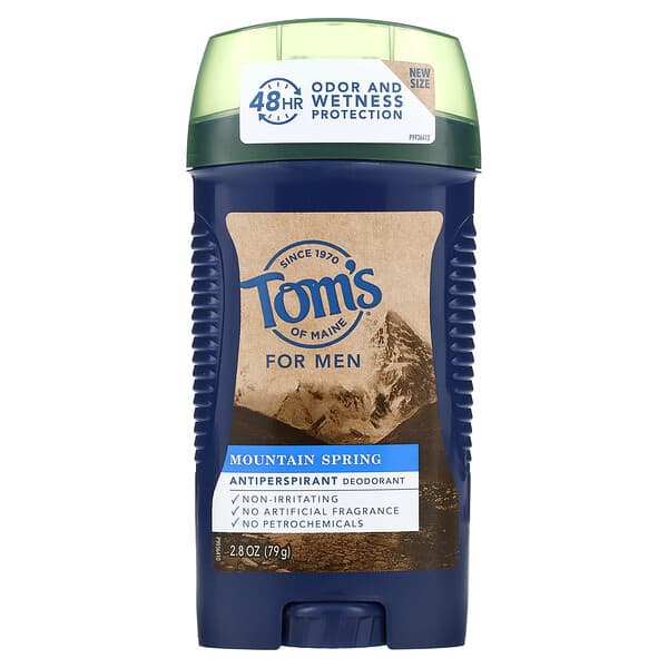 Tom's of Maine, Antitranspirant Deodorant für Männer, Mountain Spring, 79 g (2,8 oz.)