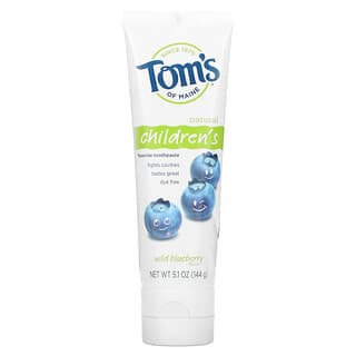 Tom's of Maine, Children's Natural Fluoride Toothpaste, Wild Blueberry, 5.1 oz (144 g)