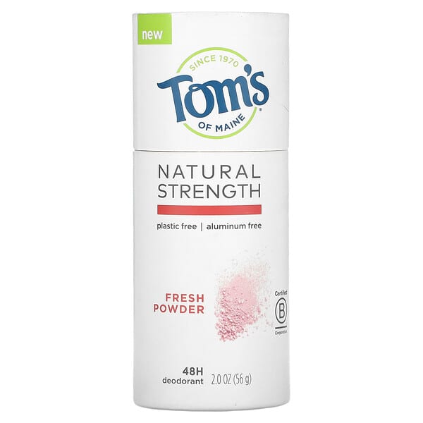 Tom's of Maine‏, Natural Strength 48H Deodorant, Aluminum-Free, Fresh Powder, 2 oz (56 g)
