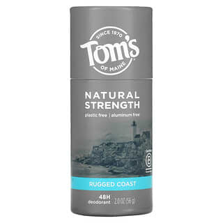 Tom's of Maine, Desodorante Natural Strength 48H, sin aluminio, Rugged Coast, 56 g (2 oz)