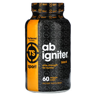 Top Secret Nutrition, Ab Igniter（アブイグナイター）、ブラック、ベジカプセル60粒