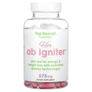 Top Secret Nutrition, Her, Bauchzünder, 575 mg, 90 Kapseln mit verlängerter Freisetzung