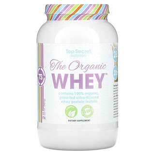Top Secret Nutrition, The Organic Whey, Milkshake à la vanille, 907 g