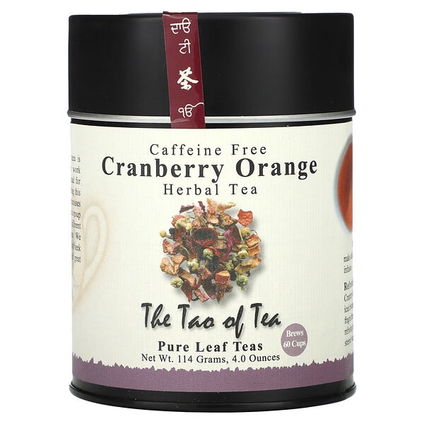 The Tao of Tea Herbal Tea, Cranberry Orange, Caffeine Free, 4 oz (114 g)