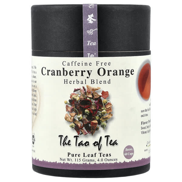 The Tao of Tea, 허브티, 크랜베리 오렌지, 카페인 무함유, 114g(4oz)