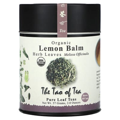 The Tao of Tea, Organic Herb Leaves, Lemon Balm, 2 oz (57 g)