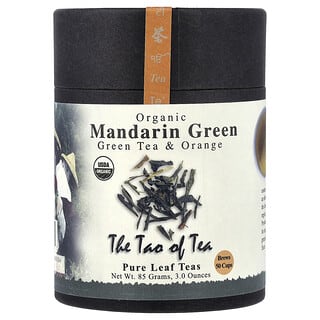 The Tao of Tea, 유기농 녹차 & 오렌지, 만다린 그린, 85g(3oz)