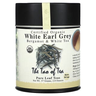 The Tao of Tea, Сертифицированный органический бергамот и белый чай, белый эрл грей, 57 г (2 унции)