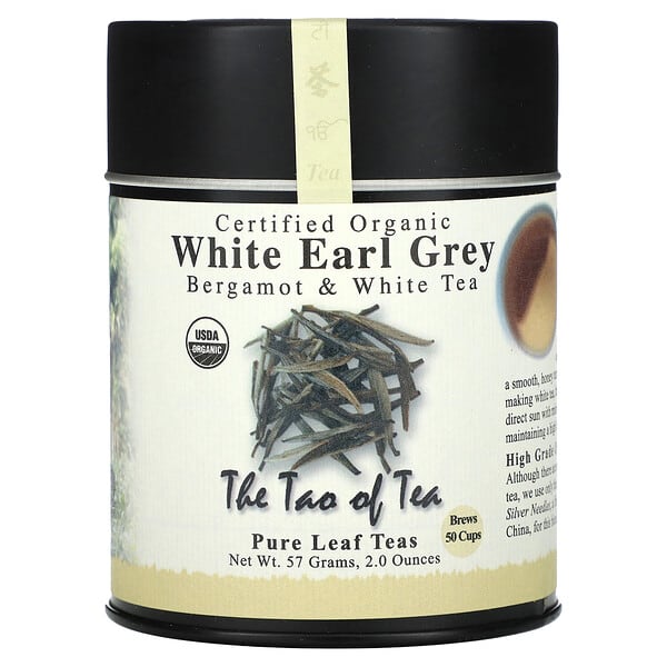 The Tao of Tea, Certified Organic Bergamot &amp; White Tea, White Earl Grey, 2 oz (57 g)