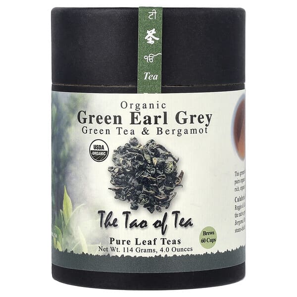 The Tao of Tea, 유기농 녹차 & 베르가모트, 그린 얼그레이, 115g(4oz)
