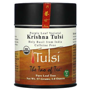 The Tao of Tea, Varietal de hoja morada, Té Krishna Tulsi, Sin cafeína`` 57 g (2 oz)