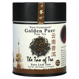 The Tao of Tea, Golden Puer Tea, Post-Fermented, 3.5 oz (100 g)