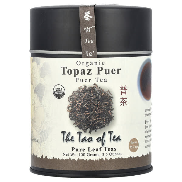 The Tao of Tea, オーガニックプーアル茶、トパーズプーアル、100g（3.5オンス）