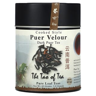 The Tao of Tea, Puer Velour estilo cocido, Té de cerdo oscuro`` 85 g (3 oz)