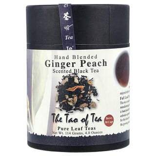 The Tao of Tea, Hand Blended Scented Black Tea, Ginger Peach, 4 oz (114 g)