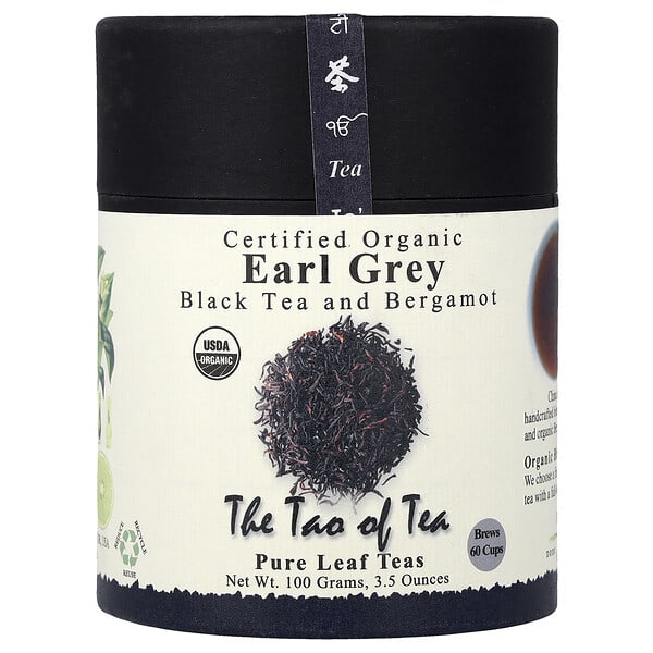 The Tao of Tea, Certified Organic Black Tea and Bergamot, Earl Grey, 3.5 oz (100 g)
