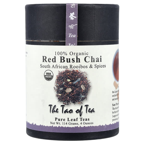 The Tao of Tea, 全有機南非博士茶和香料，紅灌木印度茶，4 盎司（114 克）