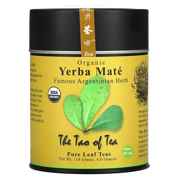 The Tao of Tea, オーガニックイェルバマテ茶、114g（4.0オンス）