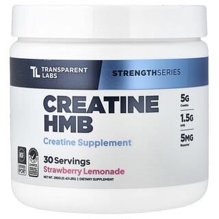 Transparent Labs, Strength Series, Creatine HMB, Aardbeienlimonade, 0,63 lb (285 g)
