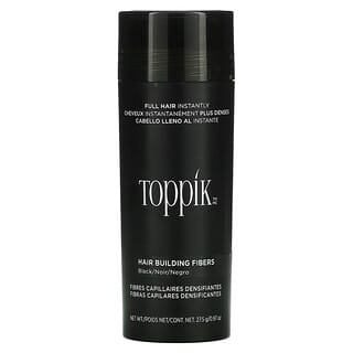 Toppik, Hair Building Fibers, загуститель для волос, оттенок черный, 27,5 г (0,97 унции)