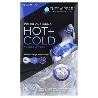TheraPearl, カラーチェンジング ホット＋コールド リユーサブルパック、ネックラップ、ラップ1個