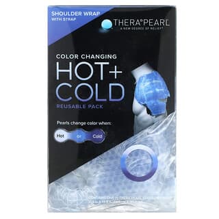 TheraPearl, Farbwechsel warm + kalt, wiederverwendbare Packung, Schultertuch mit Riemen, 1 Thera Pearl Shoulder Wrap