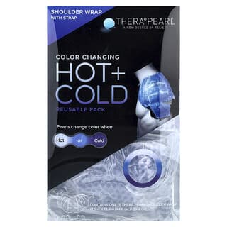 TheraPearl, Colour Changing Hot + Cold Reusable Pack, Shoulder Wrap with Strap, 1 Wrap
