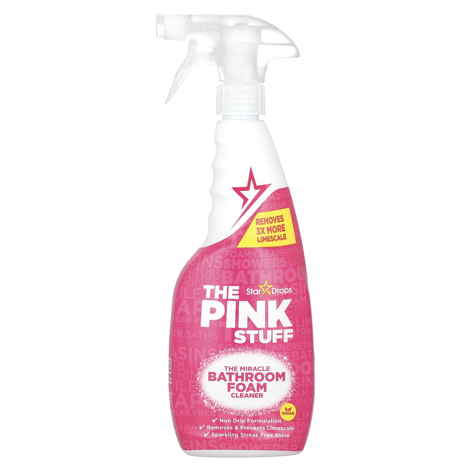 The Pink Stuff The Miracle Bathroom Foam Cleaner 254 Fl Oz 750 Ml