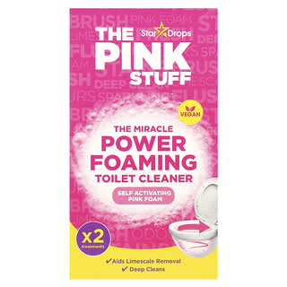 The Pink Stuff, The Miracle Power, Nettoyant moussant pour toilettes, 2 sachets, 100 g pièce