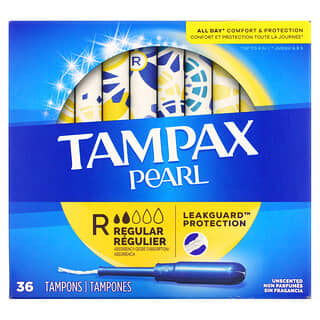 Tampax, Жемчужный, обычный, без запаха`` 36 тампонов