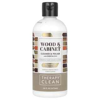 Therapy Clean, Maderas y muebles, Agente de limpieza y abrillantador con aceites esenciales, 473 ml (16 oz. líq.)