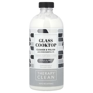 Therapy Clean, Glass Cooktop Cleaner & Polish with Lemon Essential Oil, 16 fl oz (473 ml)