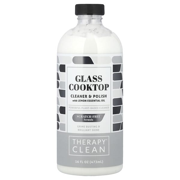 Therapy Clean, 유리 쿡탑, 세척제 및 광택제, 레몬 에센셜 오일 함유, 473ml(16fl oz)