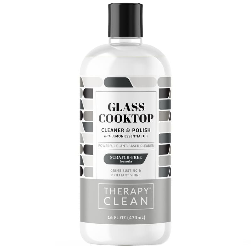 Therapy Clean Glass Cooktop Cleaner & Polish with Lemon Essential Oil 16 fl oz (473 ml)