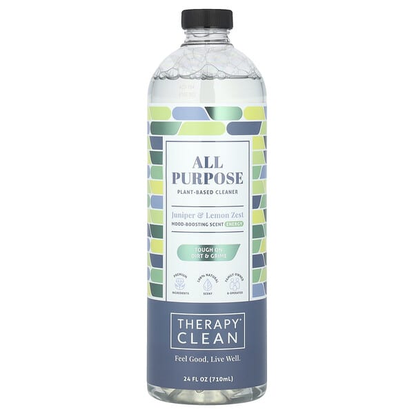 Therapy Clean, 다용도 세제, 주니퍼 & 레몬 제스트, 710ml(24fl oz)