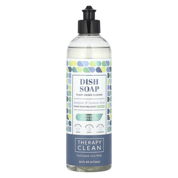 Therapy Clean, Detergente para platos, Enebro y ralladura de limón, 473 ml (16 oz. líq.)