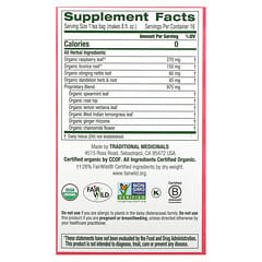 Traditional Medicinals, Organic Healthy Cycle, Raspberry Leaf, Caffeine Free, 16 Wrapped Tea Bags, 0.05 oz (1.5 g) Each