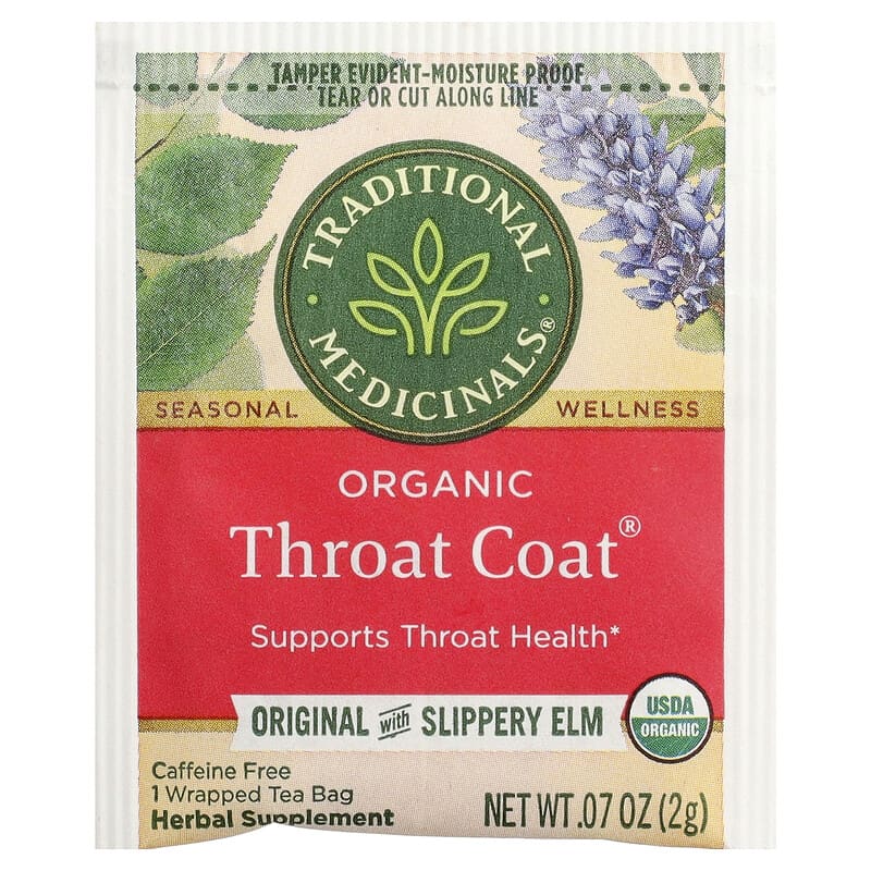 オーガニックThroat Coat®、アカニレ配合オリジナル、カフェインフリー