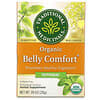 Organic Belly Comfort, Peppermint, Caffeine Free, 16 Wrapped Tea Bags, .99 oz (28 g)