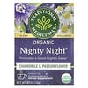 Organic Nighty Night, Chamomile & Passionflower, Caffeine Free, 16 Wrapped Tea Bags, 0.85 oz (24 g)