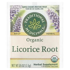 Traditional Medicinals, Organic Licorice Root, Caffeine Free, 16 Wrapped Tea Bags,  0.85 oz (24 g)