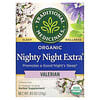 Traditional Medicinals, Thé biologique Nighty Night Extra, Valériane, 16 sachets de thé emballés, 24 g