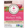 Women's Teas, Organic Mother's Milk, Shatavari Cardamom, Naturally Caffeine Free, 16 Wrapped Tea Bags, .06 oz (1.8 g) Each