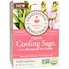 Organic Cooling Sage Tea, Caffeine Free, 16 Wrapped Tea Bags, .90 oz (25.6 g)
