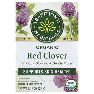 Traditional Medicinals, 有机红三叶草，无咖啡萃取，16 独立茶包，1.13 盎司（32 克）
