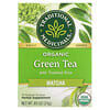 Chá Verde Orgânico com Arroz Torrado, Matcha, 16 Saquinhos de Chá Embalados, 24 g (0,85 oz)